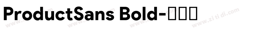 ProductSans Bold字体转换